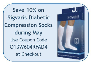 Save 10% on Sigvaris Diabetic Compression Socks during May